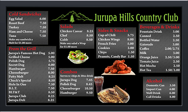 Original Digital Menu